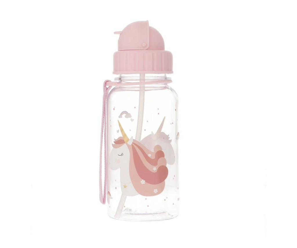 Bouteille en plastique licorne magique